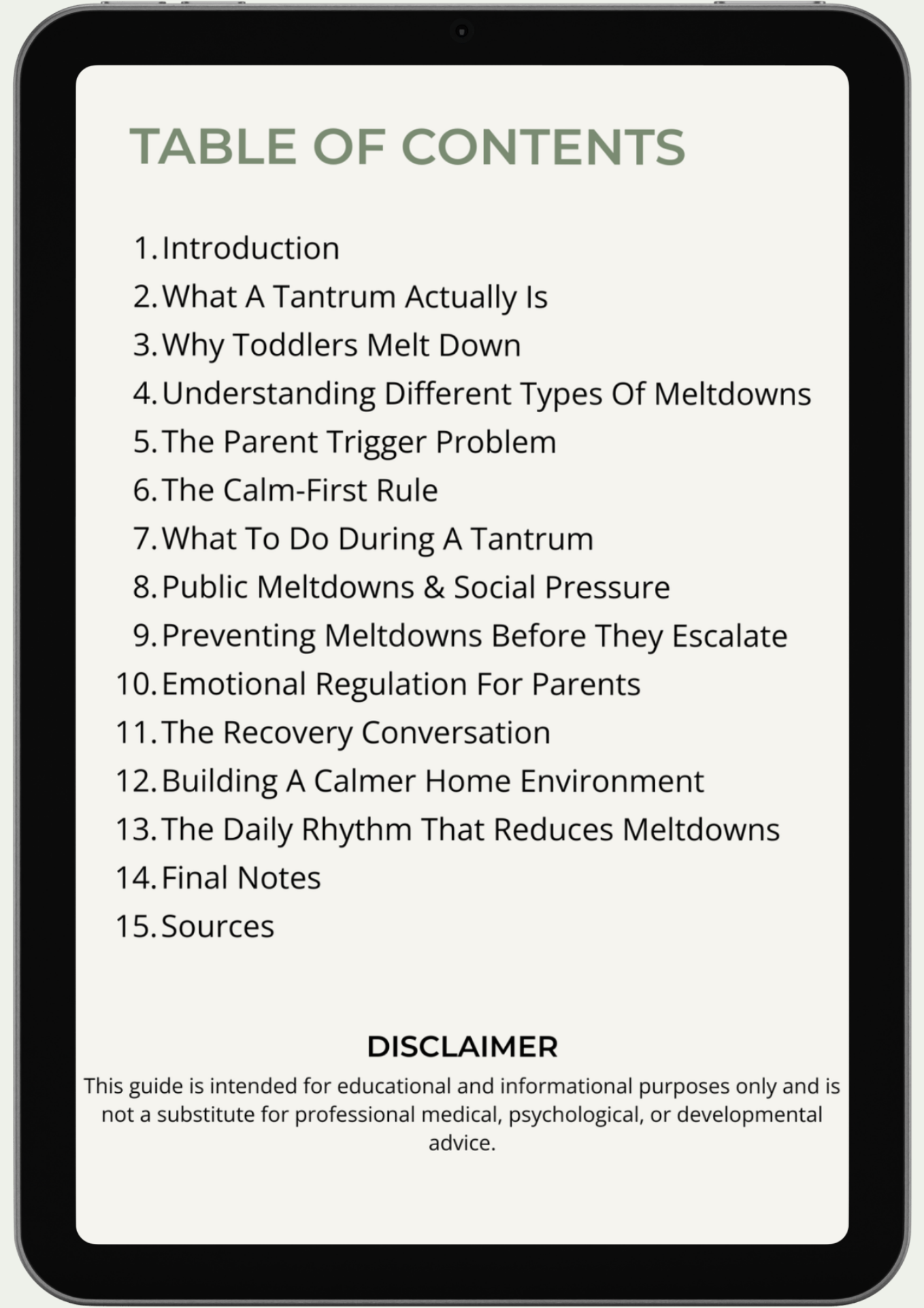 The Tantrum Decoder