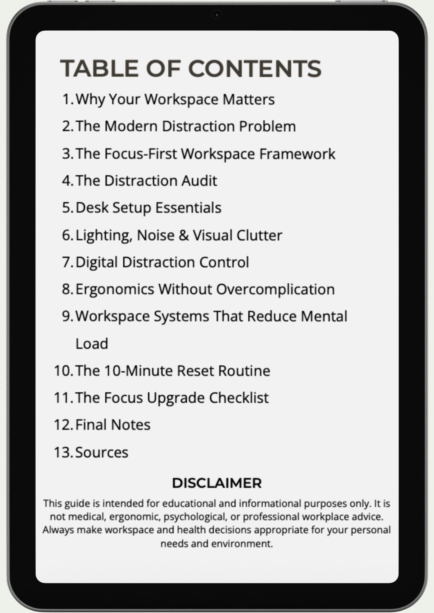 The Distraction-Proof Workspace