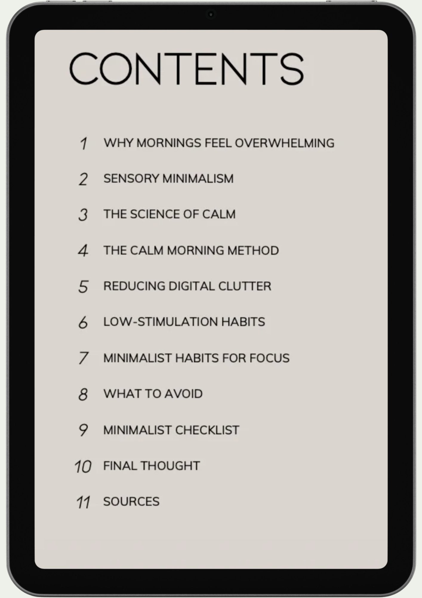The Calm Morning Method
