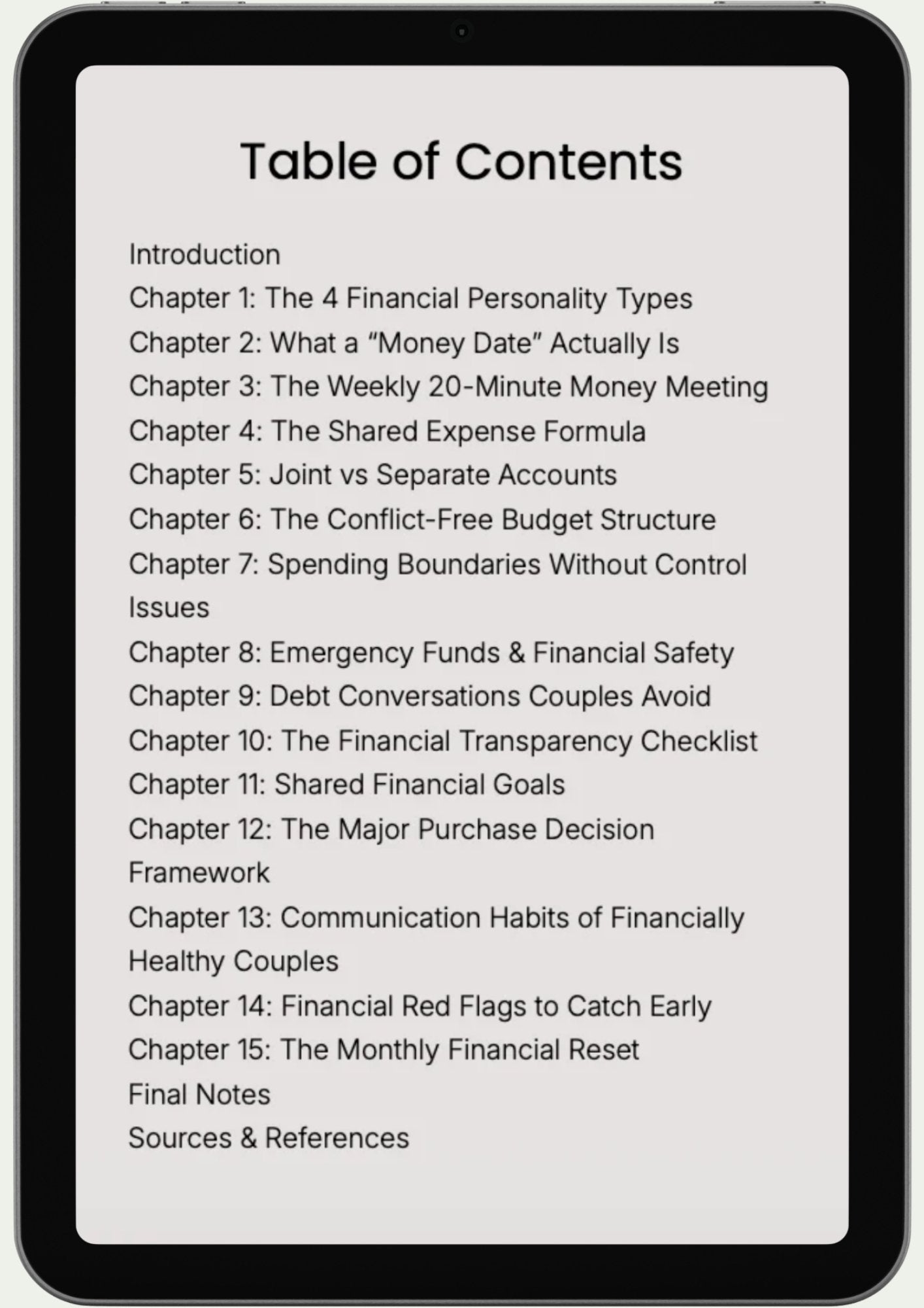 The Money-Date Method