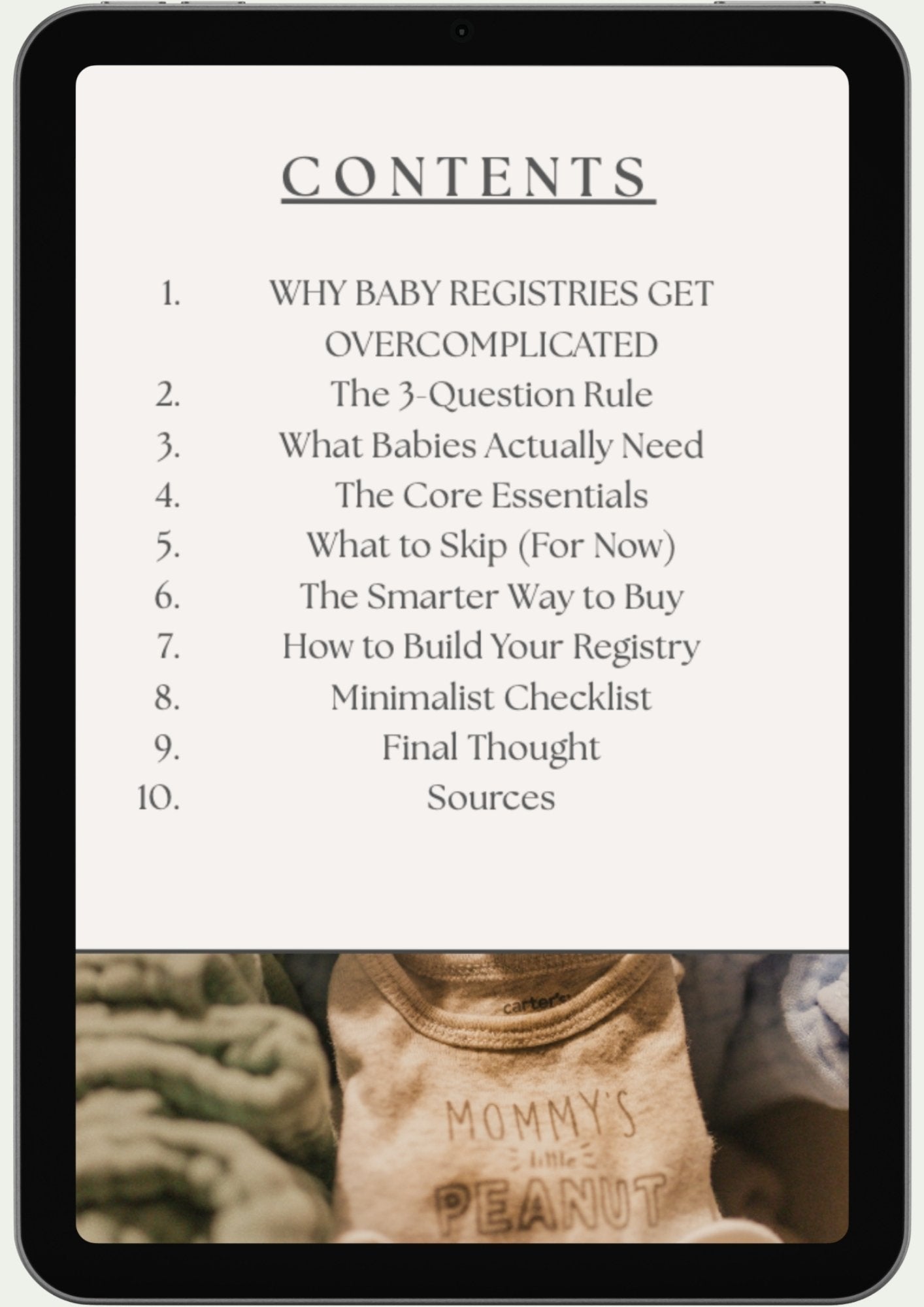 Minimalist Baby Registry Guide