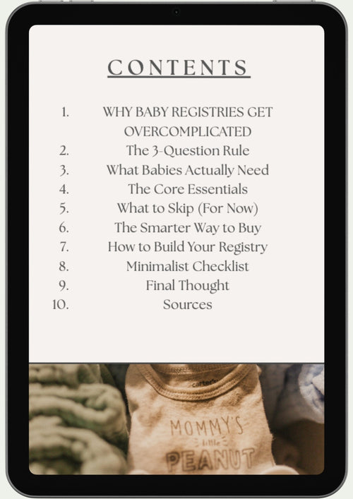 Minimalist Baby Registry Guide